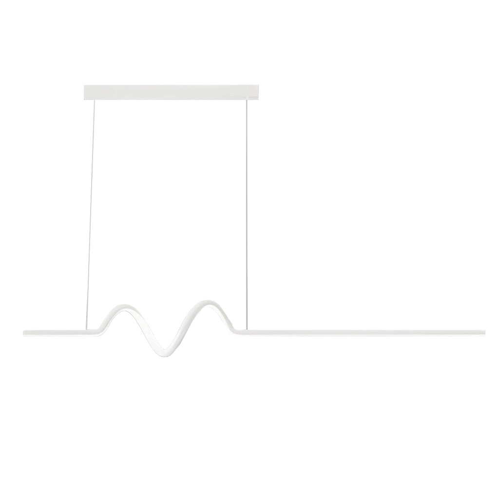 Creative Minimalist Wavy Stepless Dimming Nordic Chandeliers with LED Strip