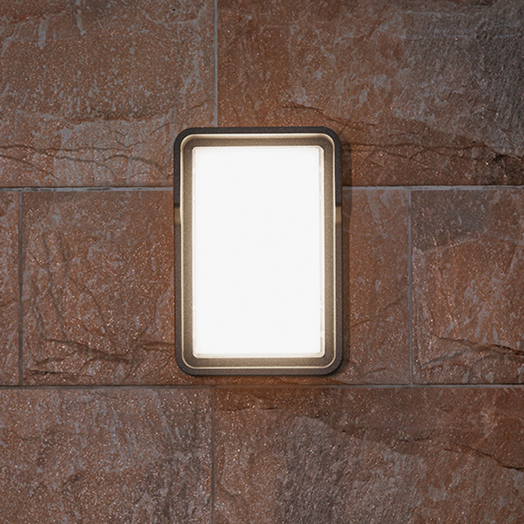 Square Outdoor Wall Light Minimalist LED Waterproof Ambient
