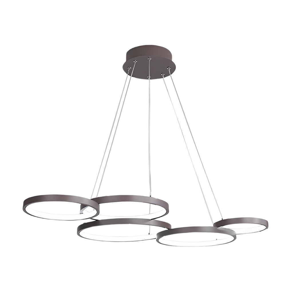 3 Rings Chandelier Dimmable Ceiling Lights with Remote Control