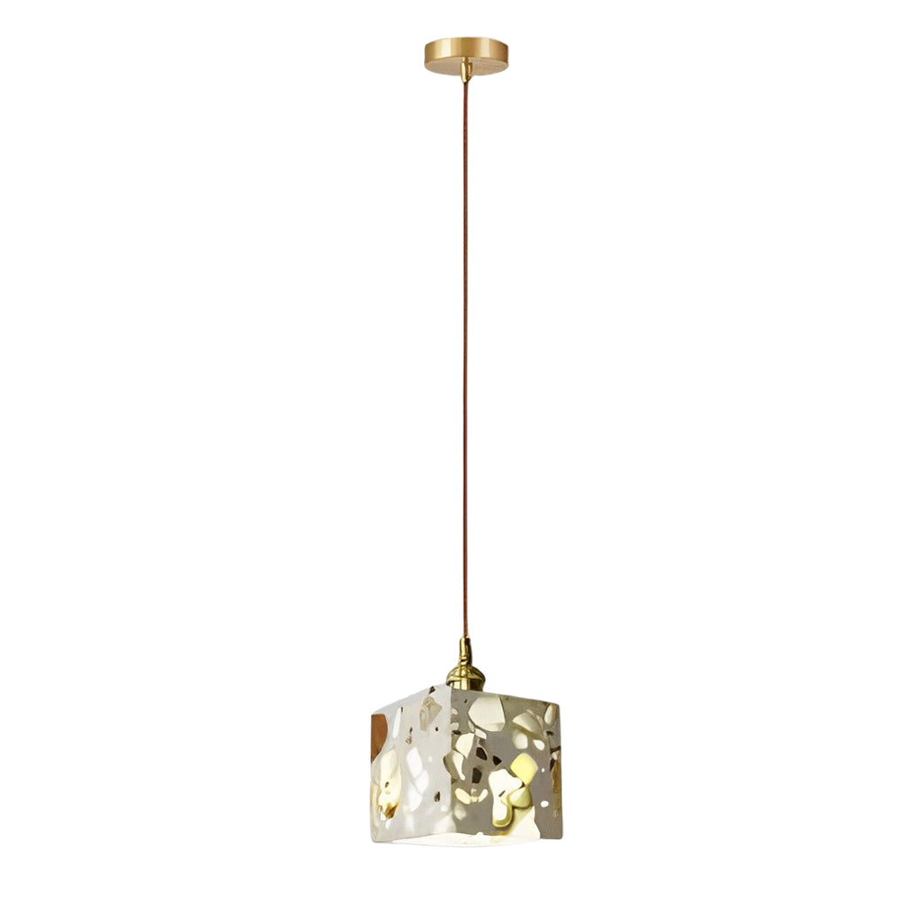 Retro Creative Terrazzo Concrete LED Nordic LED Chandelier