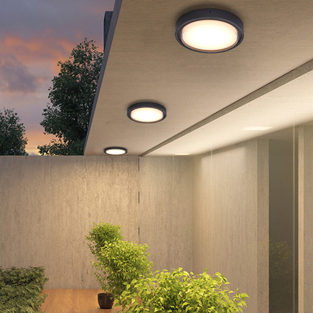 Outdoor Black Wall Lights Waterproof Minimalist Style