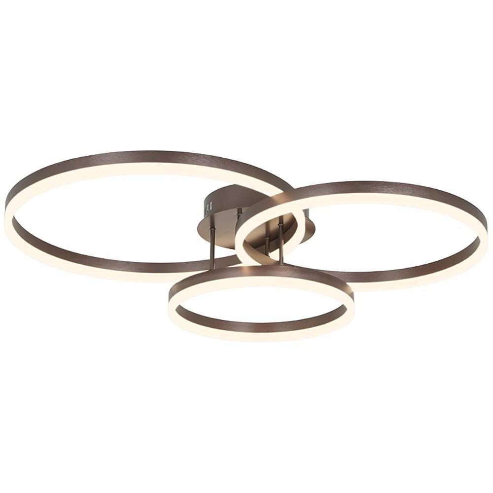 3-Ring Flush Mount Modern Large Decorated Metal Light