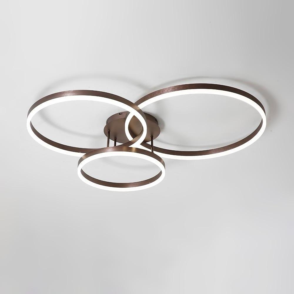 3 Ring LED Ceiling Light Minimalist Style Metal Light