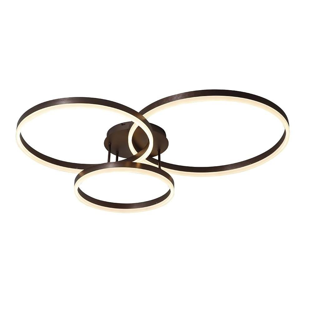 3 Ring LED Ceiling Light Minimalist Style Metal Light