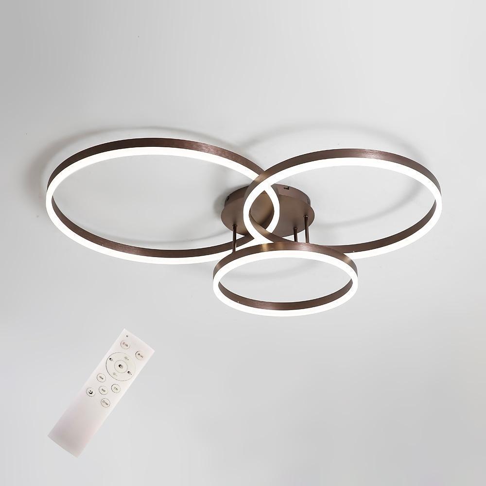 3 Ring LED Ceiling Light Minimalist Style Metal Light