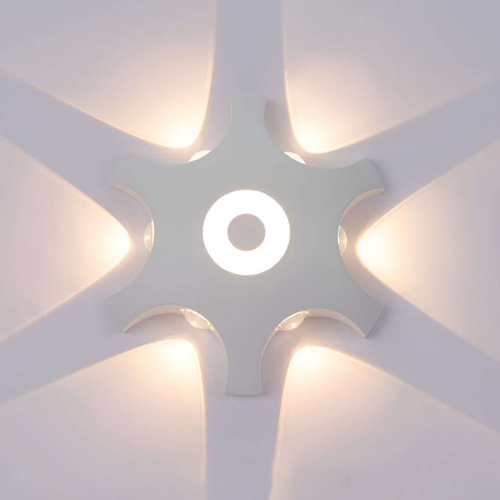 Flower Shaped LED Waterproof Nordic Wall Washer Lights