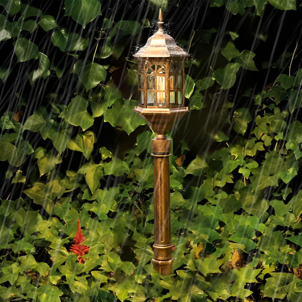 [Open-Box] Elegant Slim Post LED Outdoor Post Lights Black/Bronze Pathway Lamps