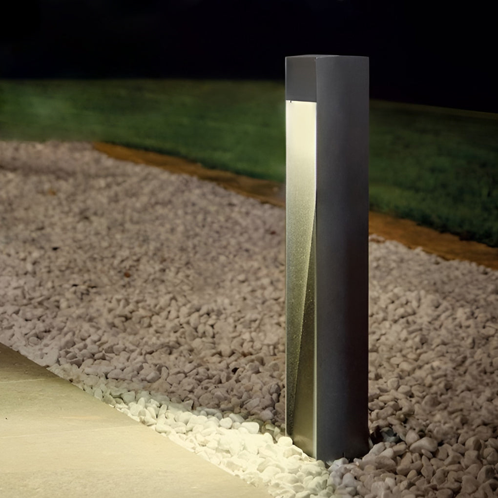 Industrial Rectangular LED Pathway Light 5W Waterproof Fixture with Open Slide Illumination
