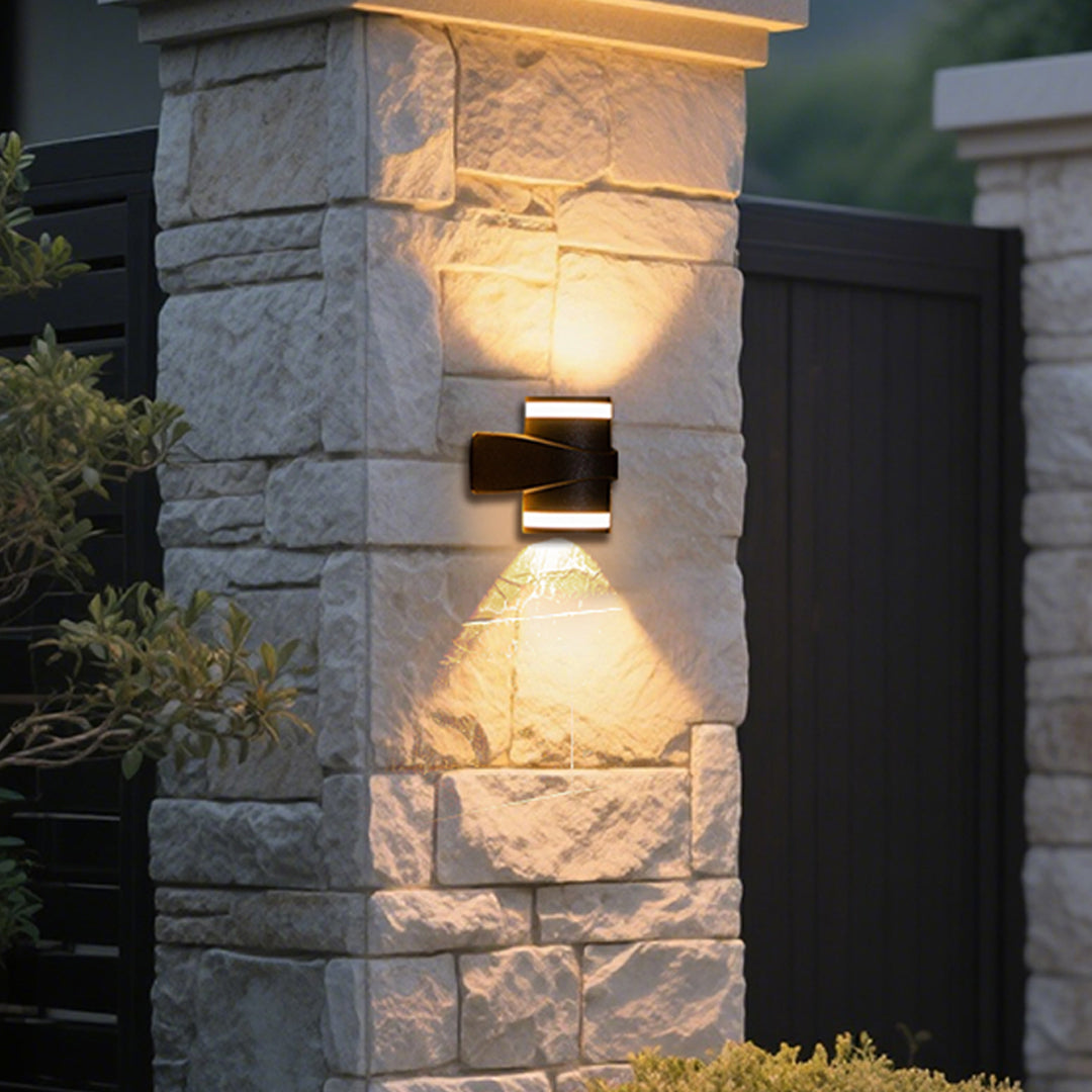 Modern Black Outdoor Wall Lights LED Waterproof