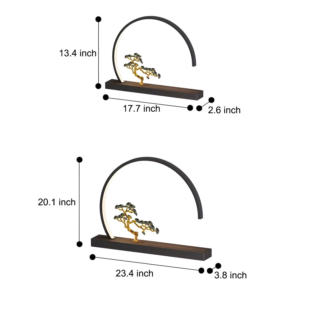 Chinese Greeting Pine Outdoor Wall Light Eastern Style Outdoor Sconce