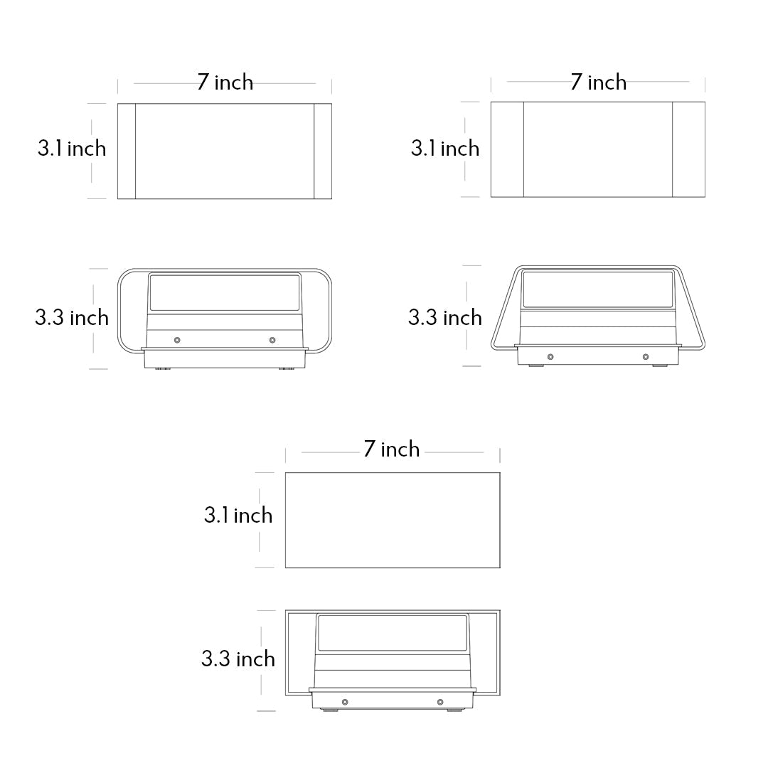Outdoor Up And Down Wall Lights Minimalist Nordic Waterproof Wall Lighting