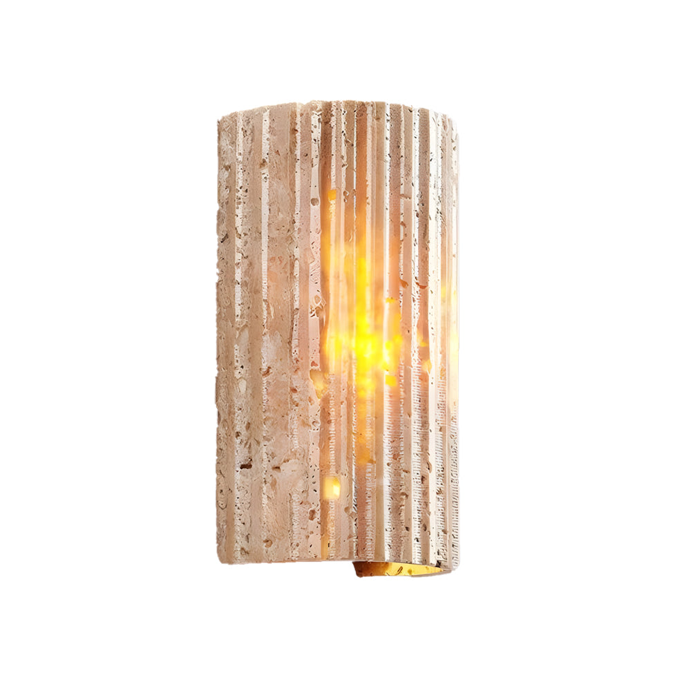 Rectangular Indoor Wall Sconces With Up And Down Lighting Modern Minimalist Faux Alabaster