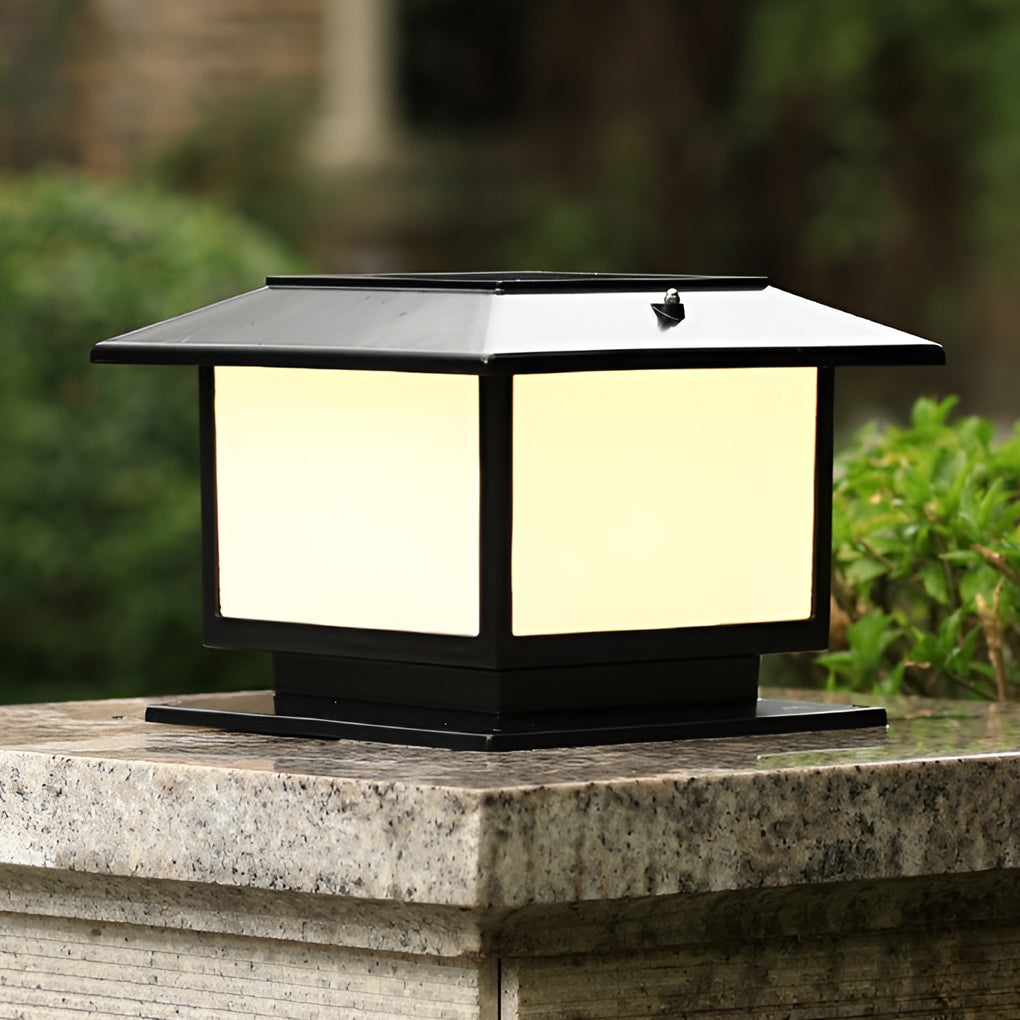 [Open-Box]Square Three Step Dimming LED Waterproof Solar Fence Post Lights