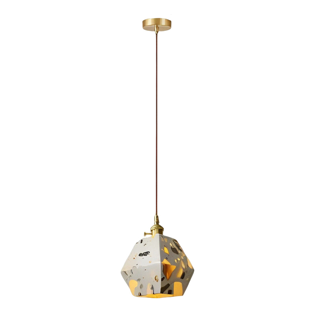 Retro Creative Terrazzo Concrete LED Nordic LED Chandelier