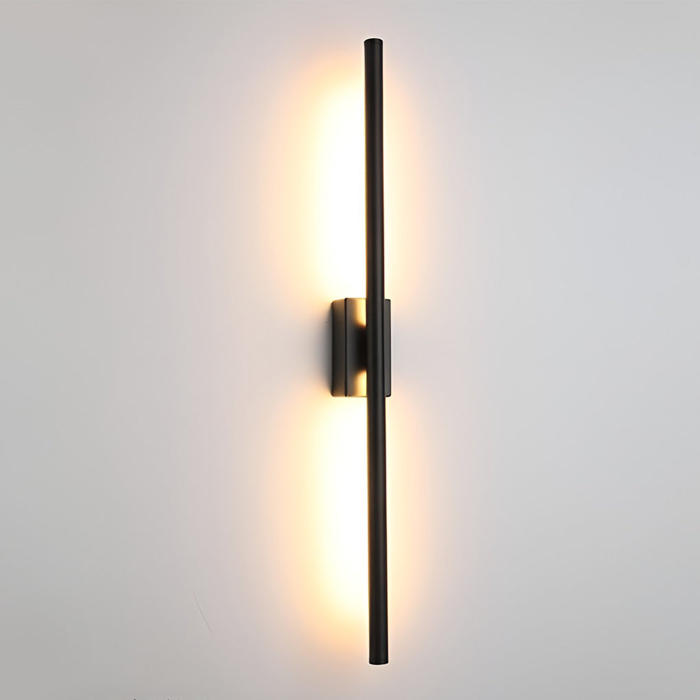 Electroplated Metal Linear LED Modern Wall Sconce Lighting Wall Lamp