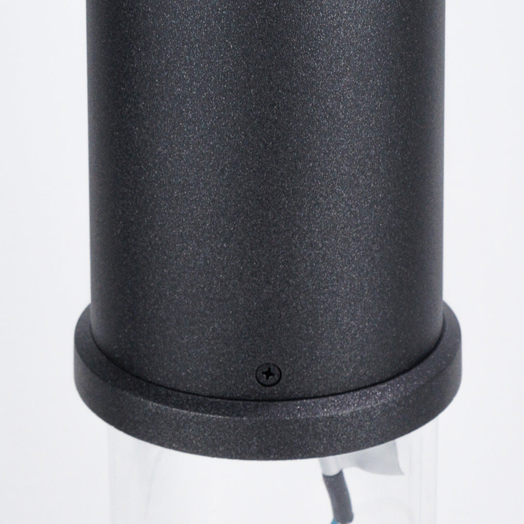 Modern Front Lawn Bollard Light | Black LED Path Lights