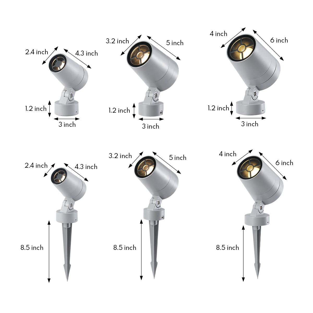 Garden Spotlights Waterproof Modern Accent Lighting