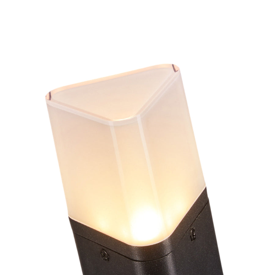 Motion Sensor Black Exterior Bollard Lighting Solar Path Lights