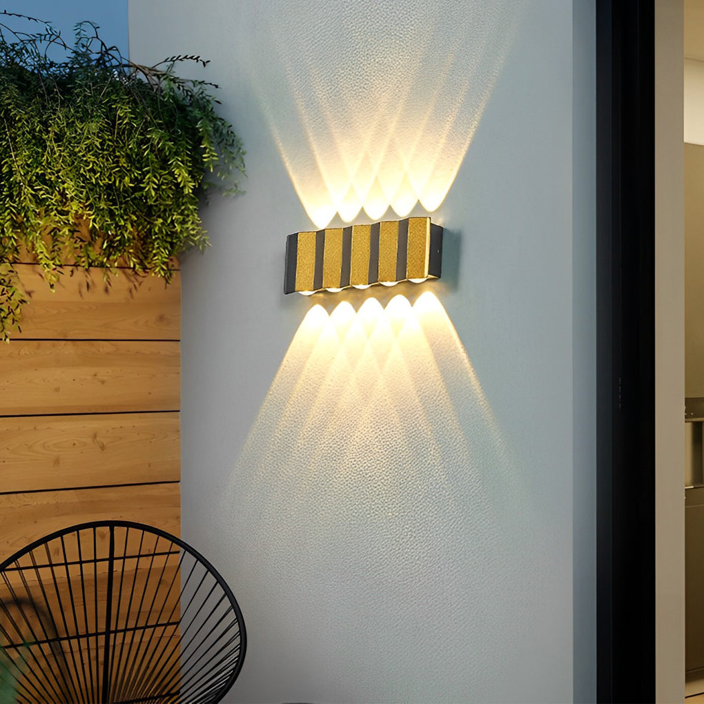 Modern up and down Wall Lights Black Gold Dual-Tone Light