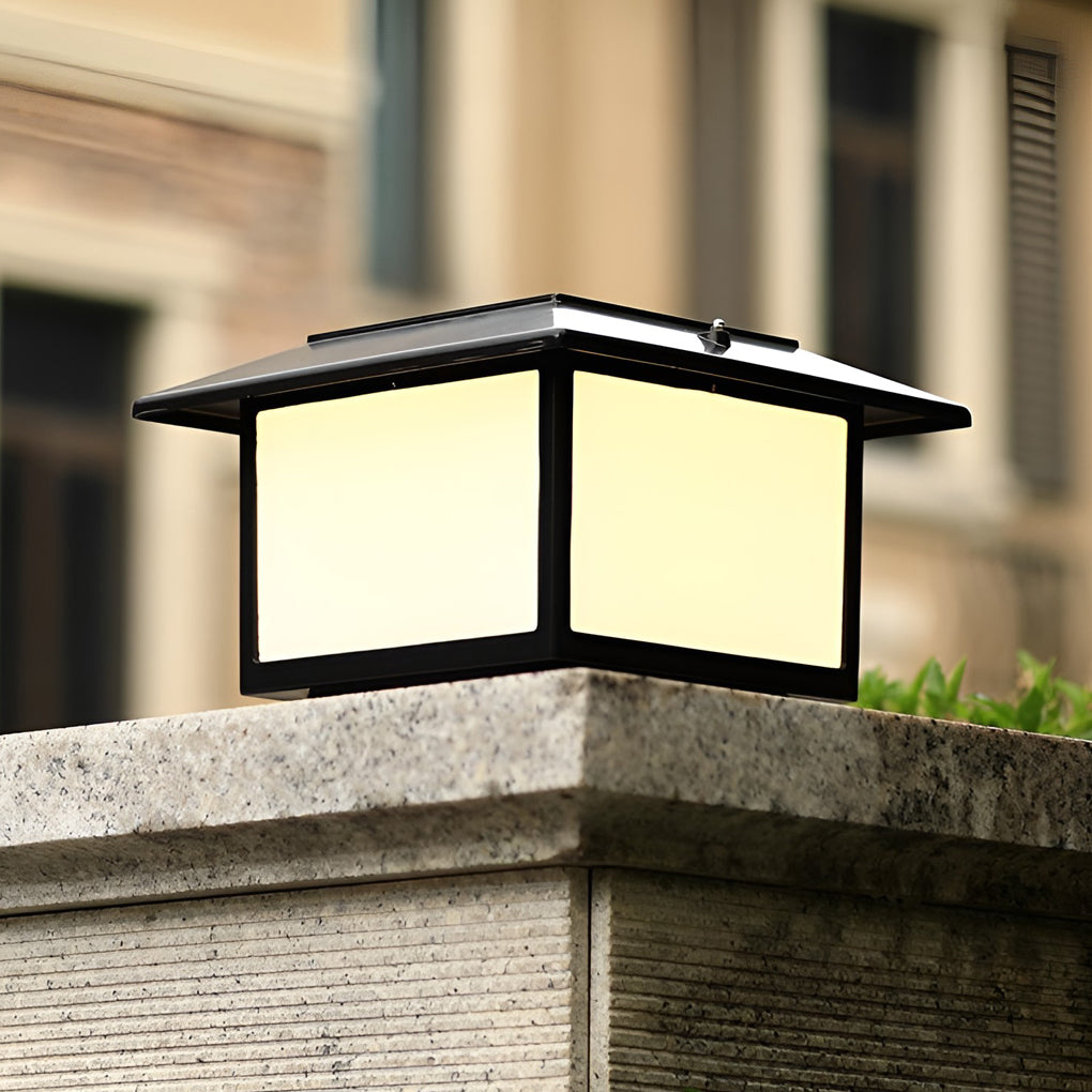 [Open-Box]Square Three Step Dimming LED Waterproof Solar Fence Post Lights