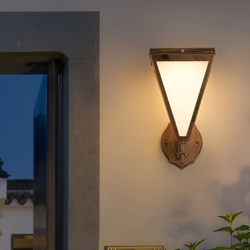 Industrial Tapered Plug-in Solar Waterproof LED Outdoor Wall Lighting