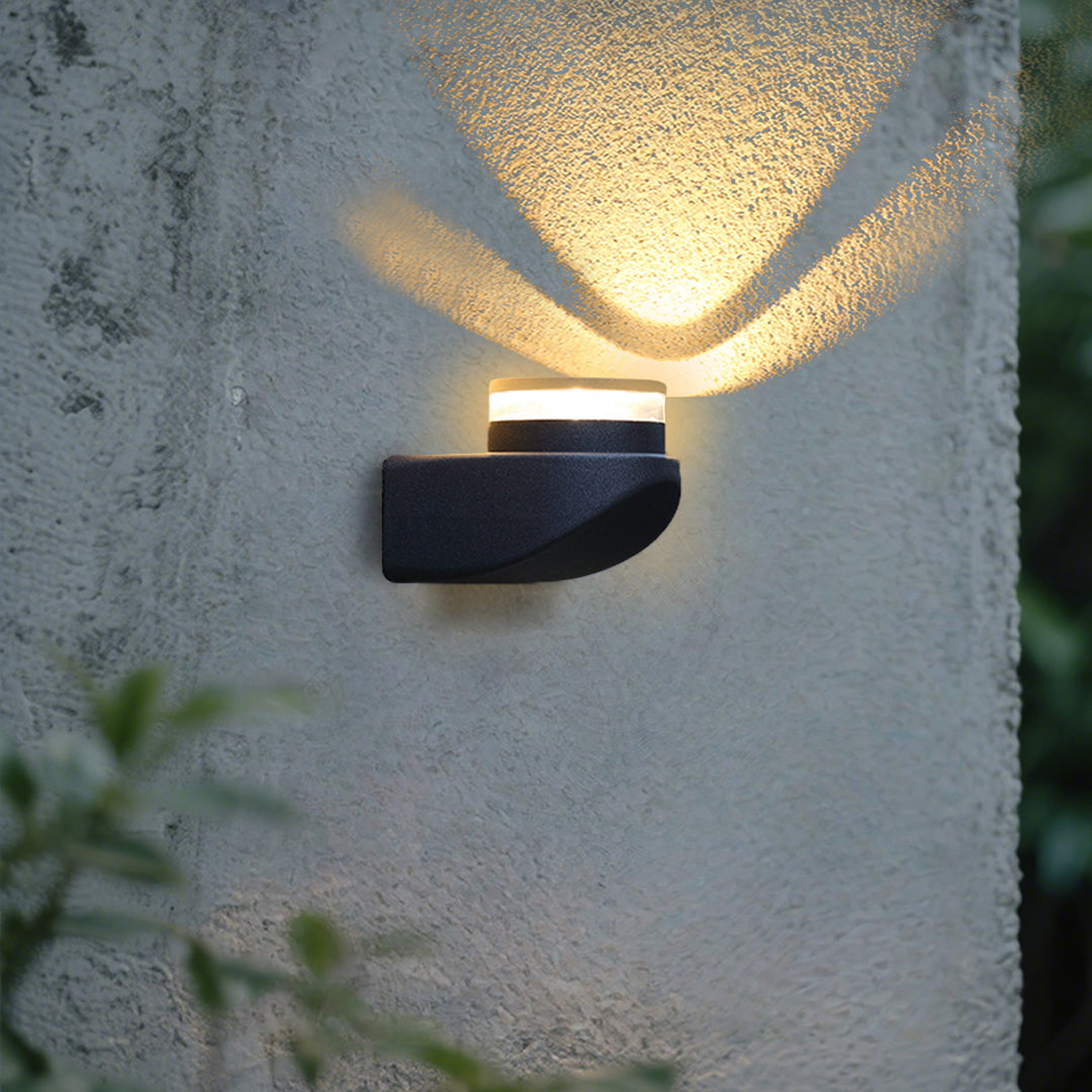 Modern Black Outdoor Wall Lights LED Waterproof