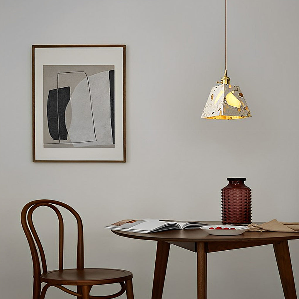 Retro Creative Terrazzo Concrete LED Nordic LED Chandelier