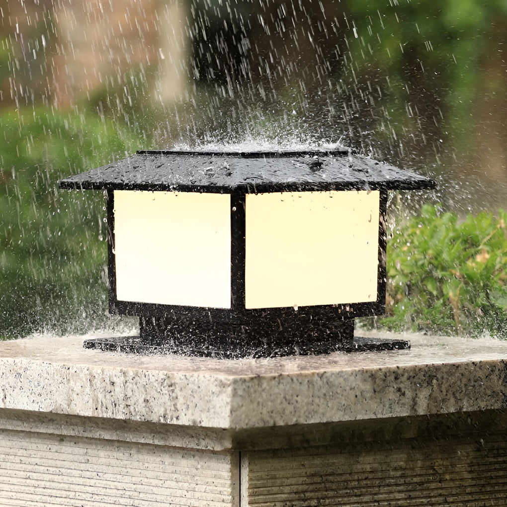 [Open-Box]Square Three Step Dimming LED Waterproof Solar Fence Post Lights
