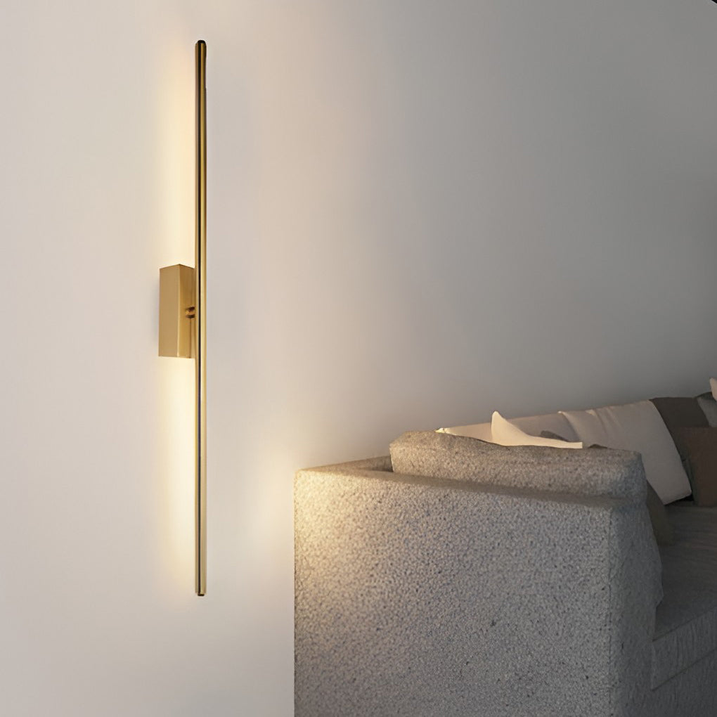Electroplated Metal Linear LED Modern Wall Sconce Lighting Wall Lamp