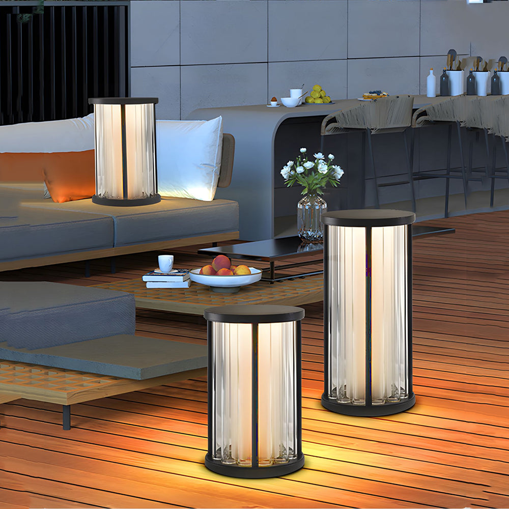 Cylinder Lantern Outdoor Light Waterproof Outdoor Solar Lights