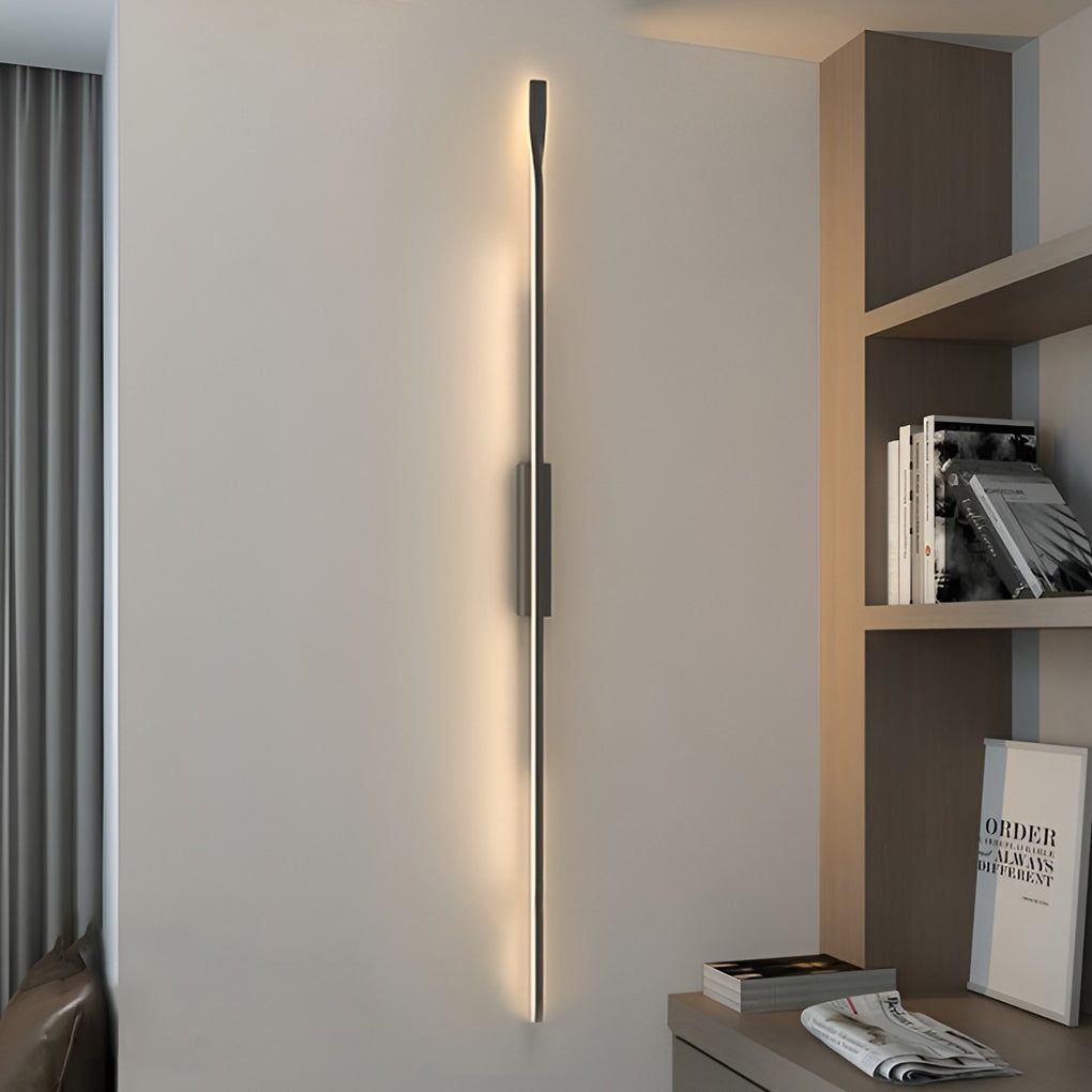 Creative Linear LED Black Modern Minimalist Wall Lamp Wall Sconce Lighting