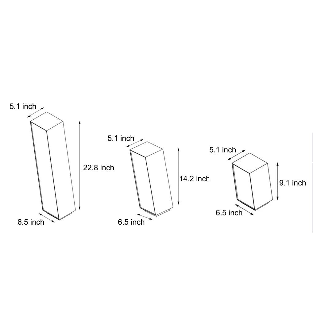 Artistic Cuboid Inclined LED Outdoor Lawn Lamp