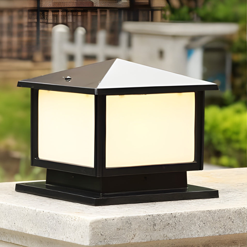 [Open-Box]Square Three Step Dimming LED Waterproof Solar Fence Post Lights
