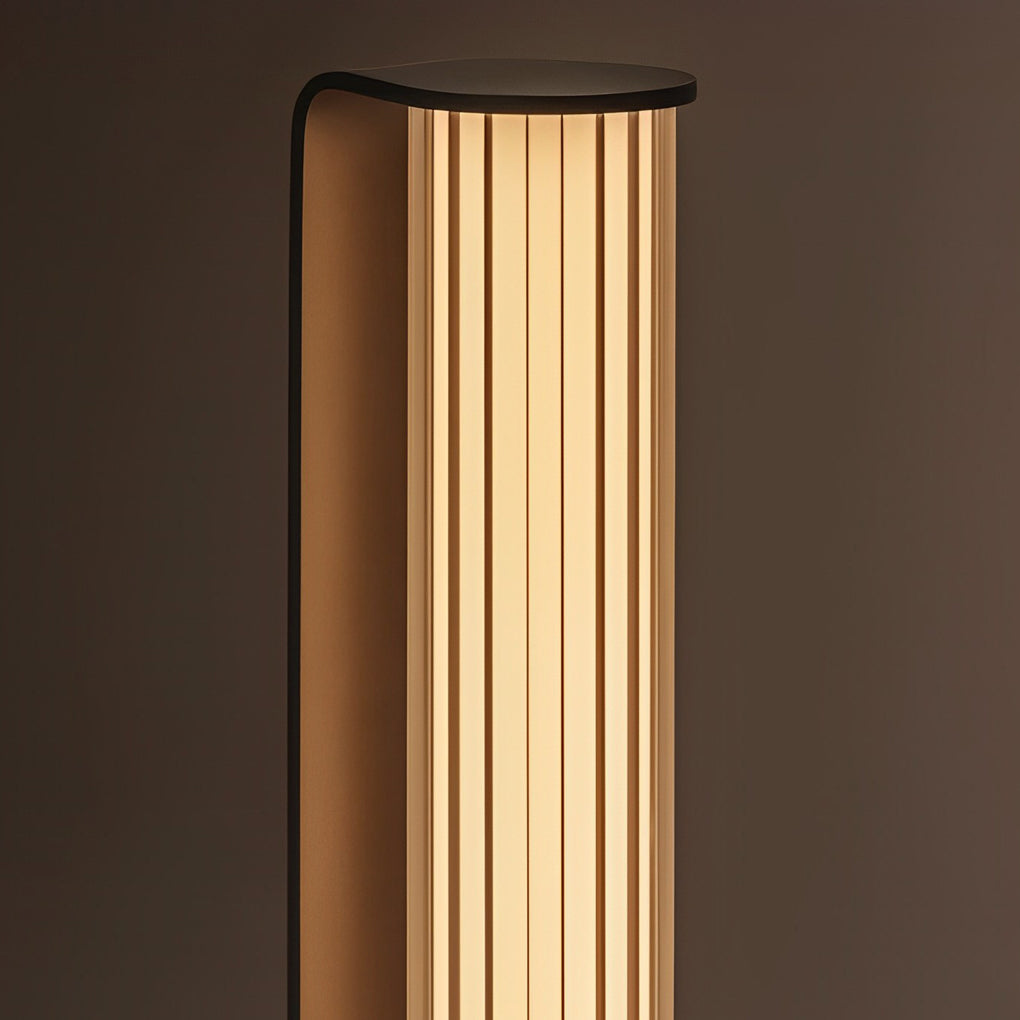 Back-to-Back Dual Cylinder LED Pathway Lights Black Waterproof Outdoor Lamp