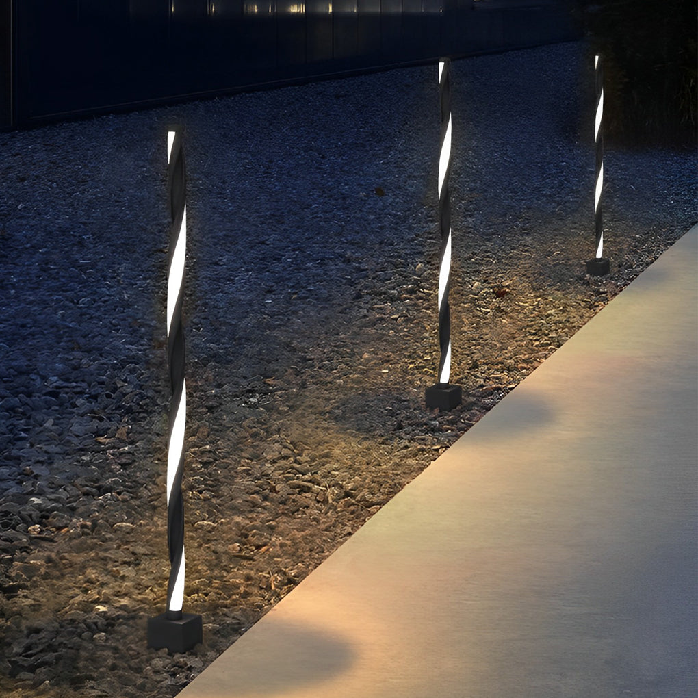 Decorative Garden Lighting Linear Black LED Outdoor Light