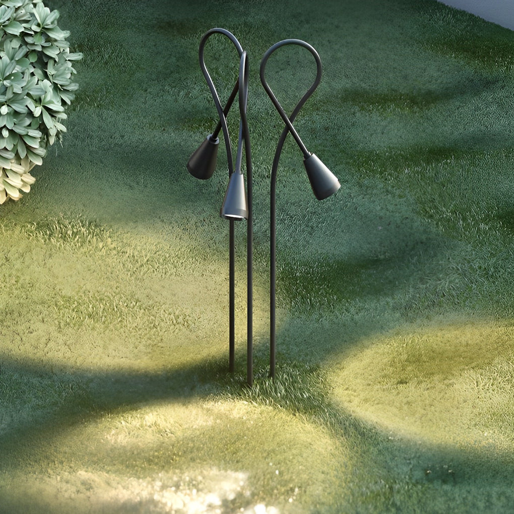 Arched Gooseneck Pathway Lights Waterproof LED COB Outdoor Lighting