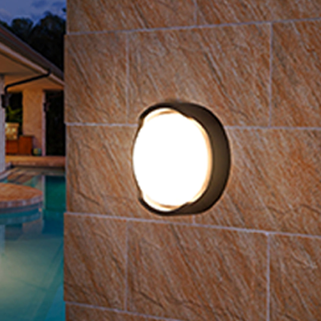 Outdoor Black Wall Lights Waterproof Minimalist Style