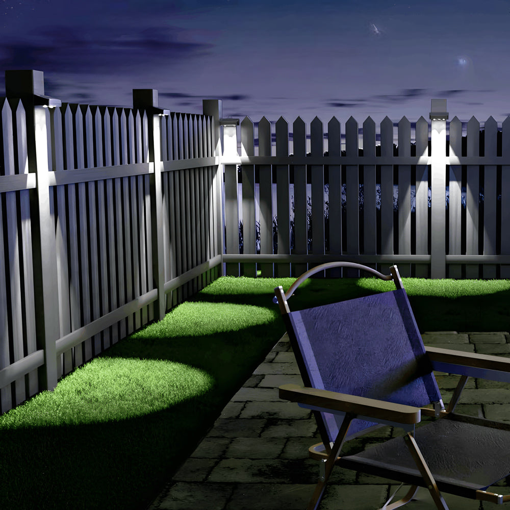 Solar-Powered outdoor square wall lights Waterproof Multi-Color Ambient