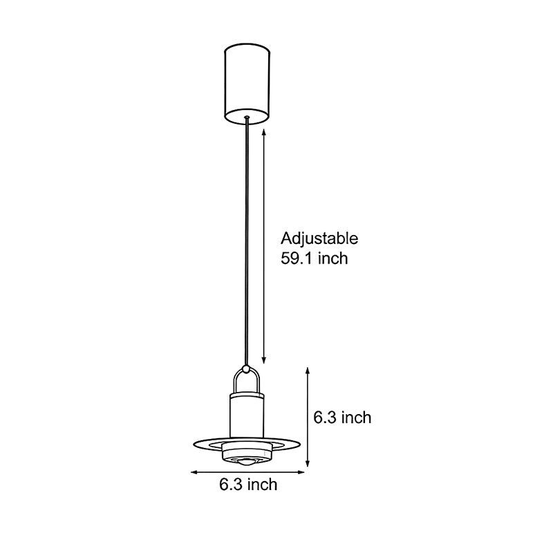 Small Simple Creative Metal Glass Nordic Hanging Lights Pendant Lamp