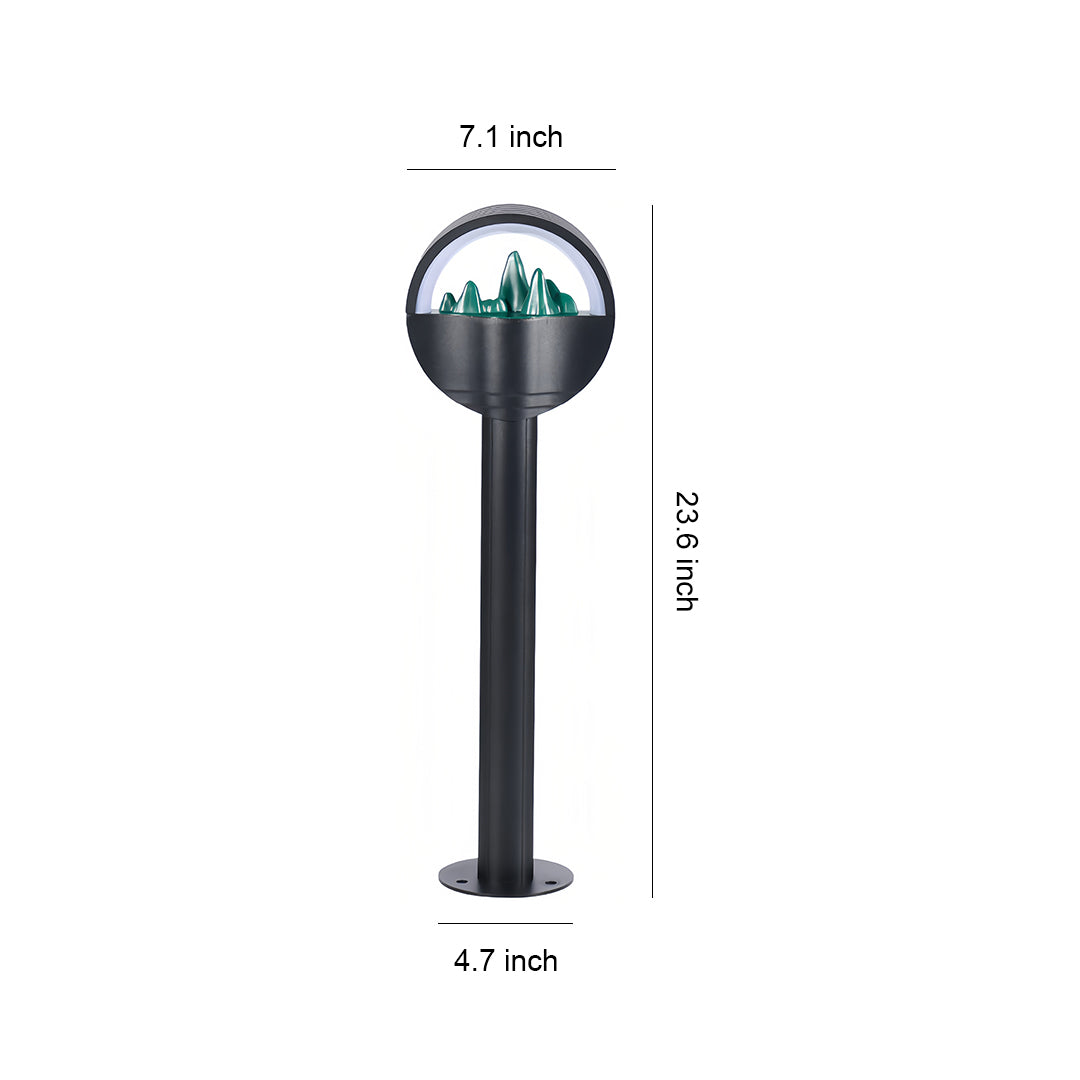 Modern Pathway Lights Frosted Globe Garden Waterproof Light
