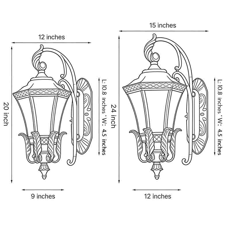 Copper Wall Sconce Outdoor European-Style Waterproof Lighting