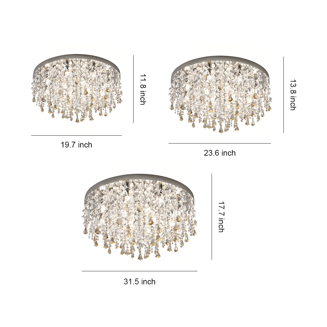 Unique Crystal Chandeliers French LED Creative Ceiling Light