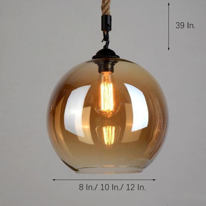 Electroplated Glass Globe Design LED Modern Pendant Lighting