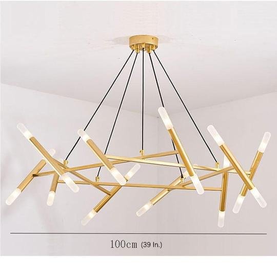 Creative Metal Design 16-Lights LED Industrial Chandeliers Hanging Lamp