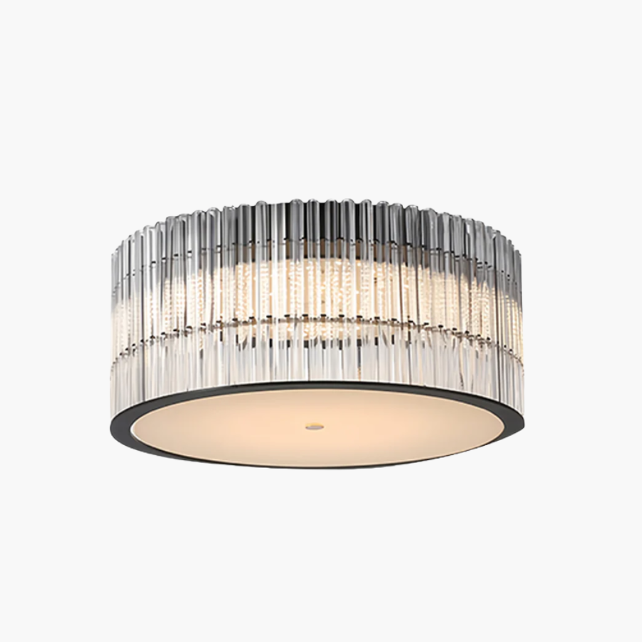 Modern Minimalist Crystal Flush Mount