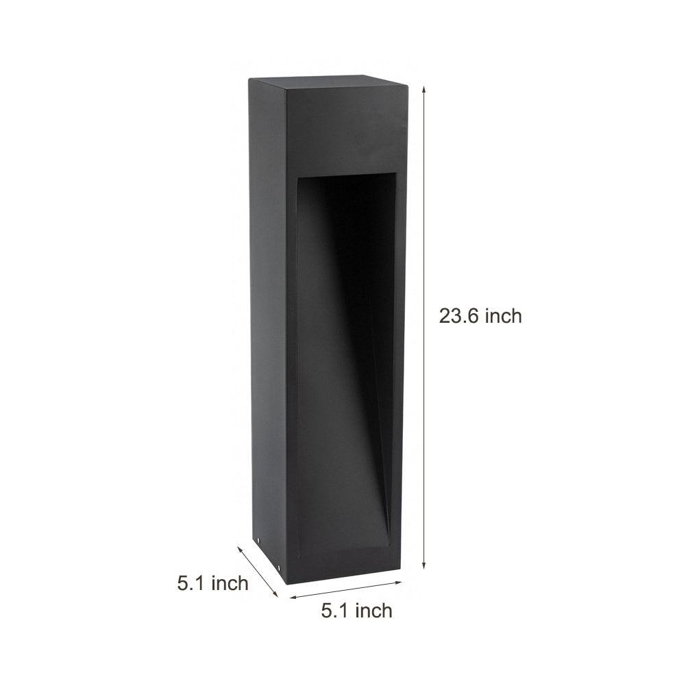 Industrial Rectangular LED Pathway Light 5W Waterproof Fixture with Open Slide Illumination