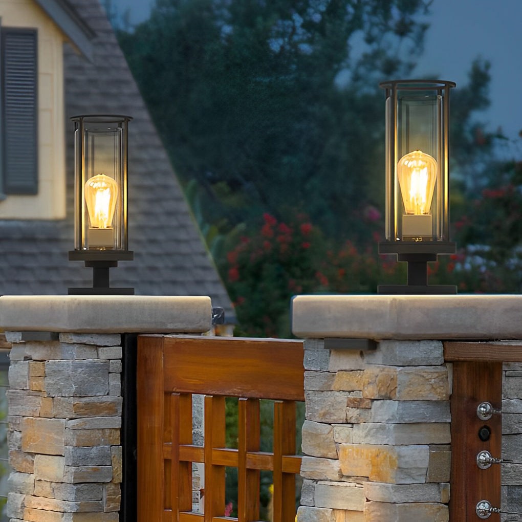 Modern Minimalist Round Stainless Steel Outdoor Light – Wall & Post Installation Options