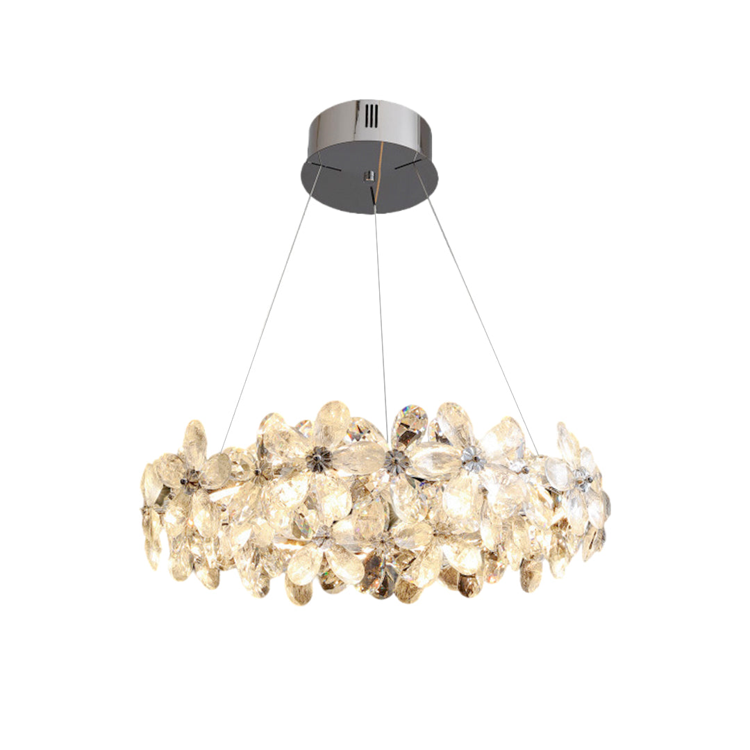 Dining Room Crystal Chandelier French Flower Art Chandelier