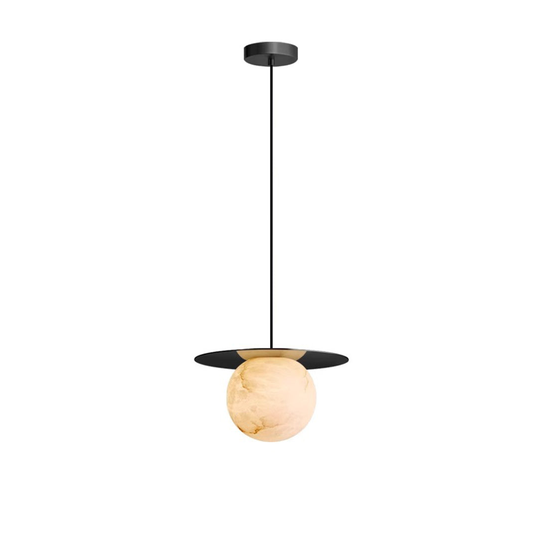 Ball Pendant Lights Nordic Natural Marble Full Copper Dining Table Lamp