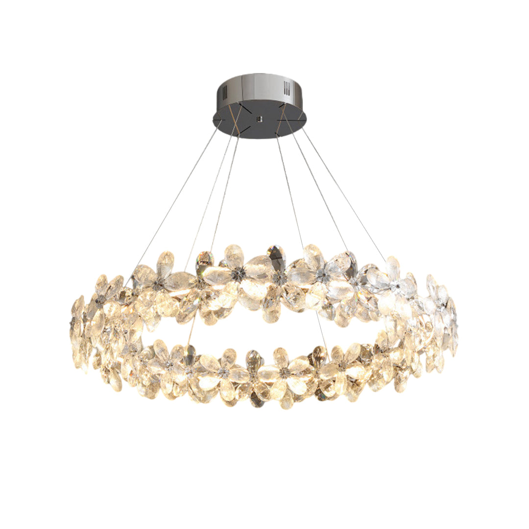 Dining Room Crystal Chandelier French Flower Art Chandelier